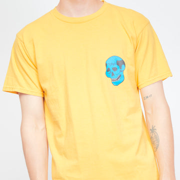 Tired Skateboards - Creepy Skull SS Tee (Mustard)