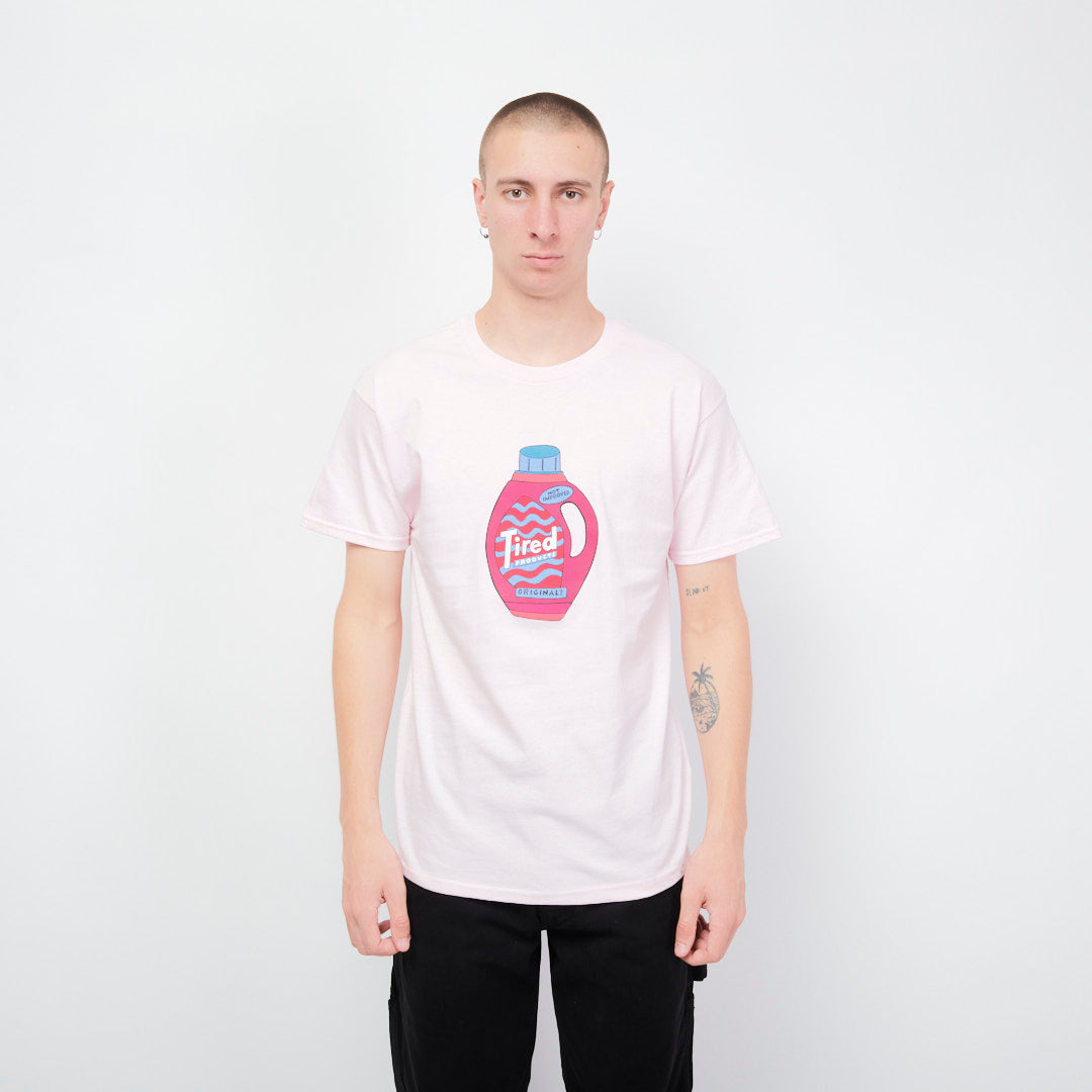 Tired Skateboards Detergent S/S Tee (Pink)