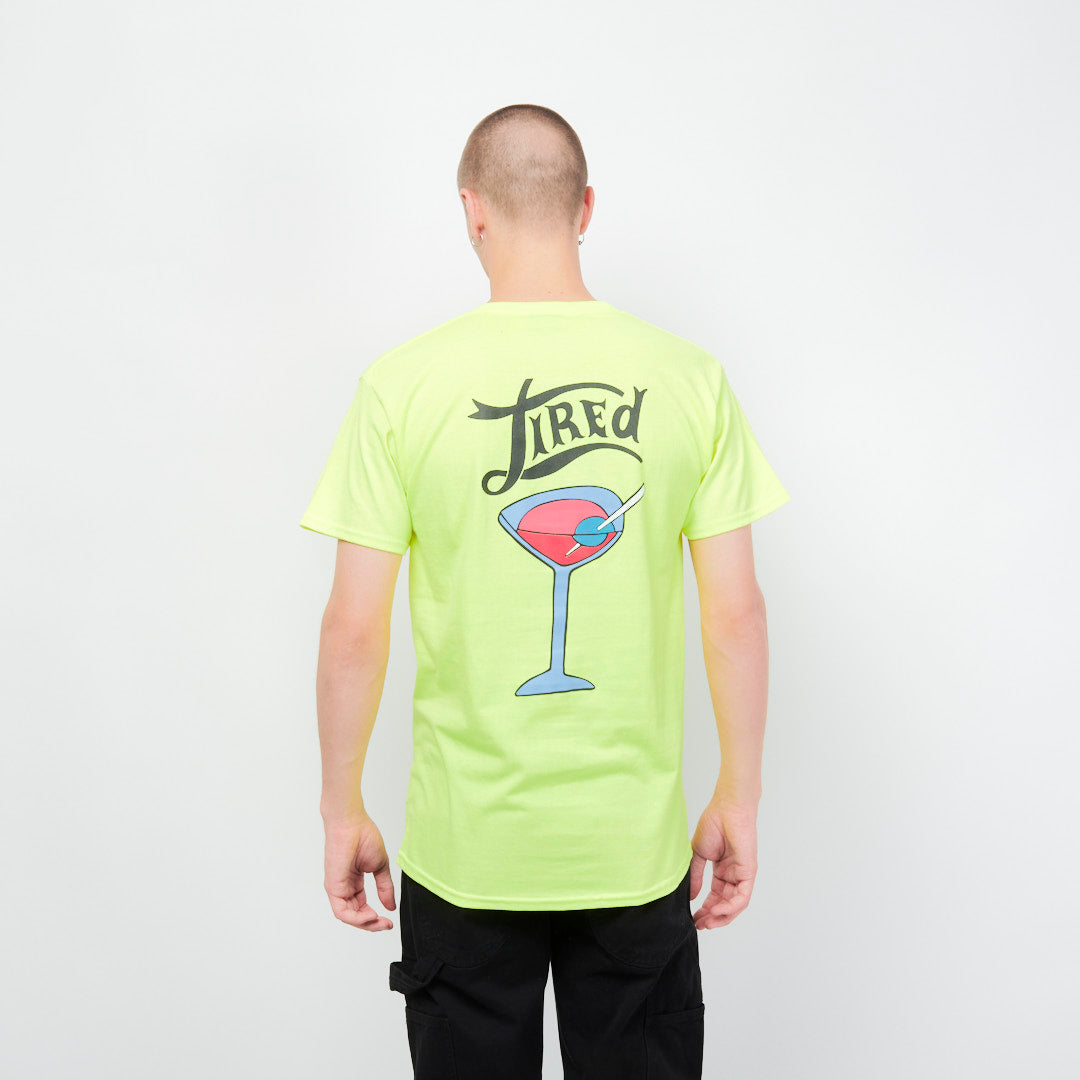 Tired Skateboards Dirty Martini S/S Tee (Chartreuse)