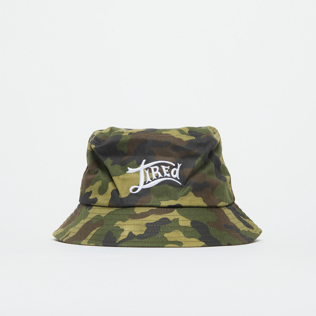 Tired Skateboards - Dirty Martini Washed Bucket Cap (Camo)