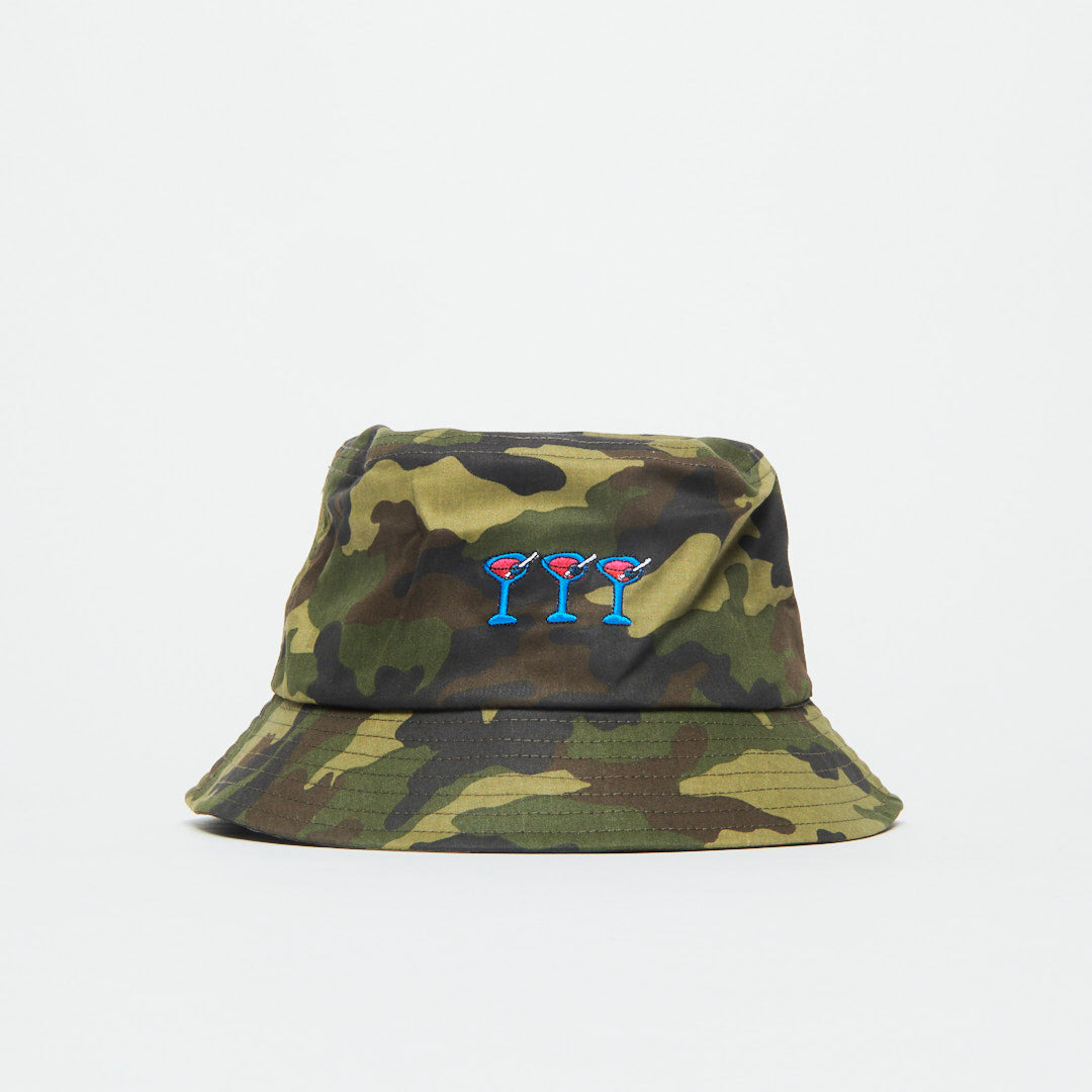 Tired Skateboards - Dirty Martini Washed Bucket Cap (Camo)