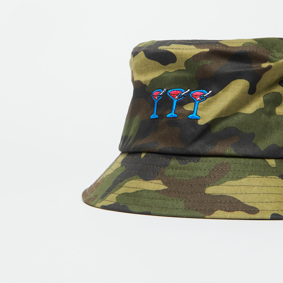 Tired Skateboards - Dirty Martini Washed Bucket Cap (Camo)