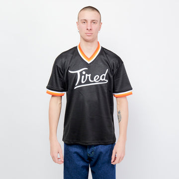 Tired Skateboards - Rounders Mesh Baseball Jersey (Black)