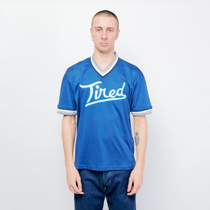 Tired Skateboards - Rounders Mesh Baseball Jersey (Navy)