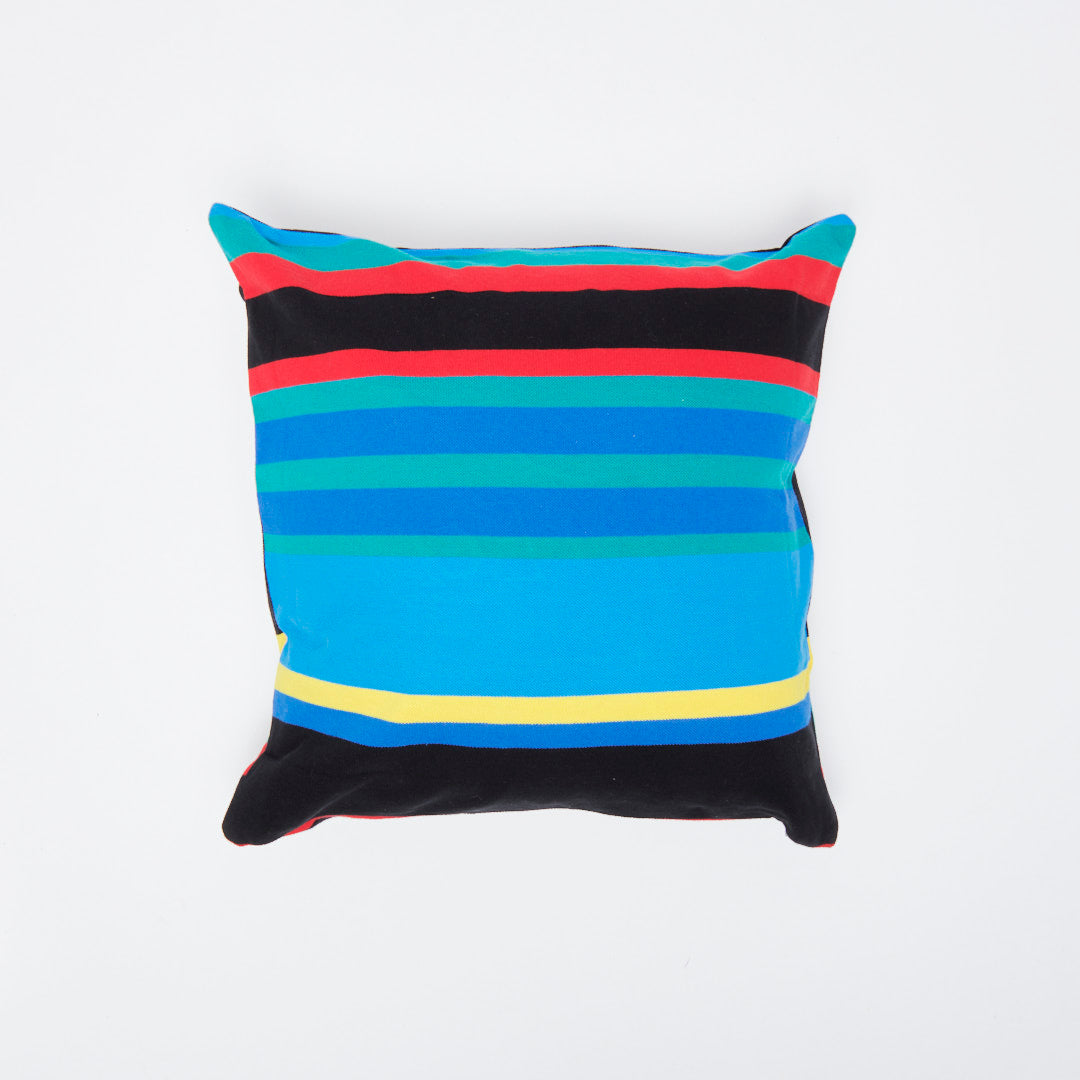 Tired Skateboards - Striped Throw Pillow (Multi)