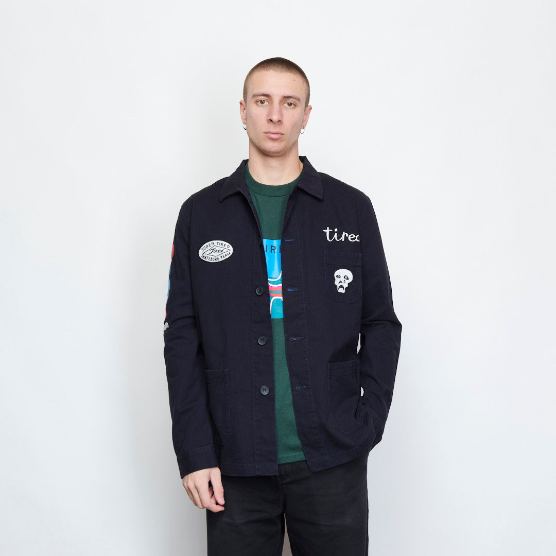 Tired Skateboards - Wobbles Field Coat (Navy)