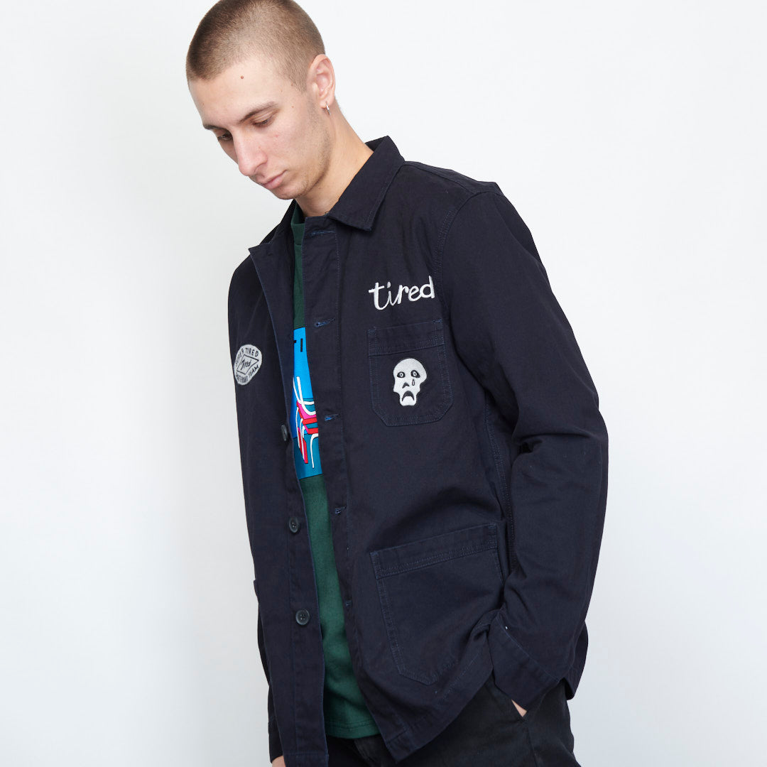 Tired Skateboards - Wobbles Field Coat (Navy)