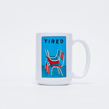 Tired Skateboards - Wobbly Seats Mug (White)