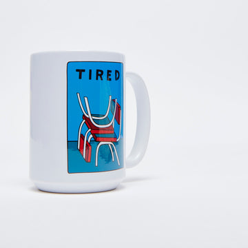 Tired Skateboards - Wobbly Seats Mug (White)