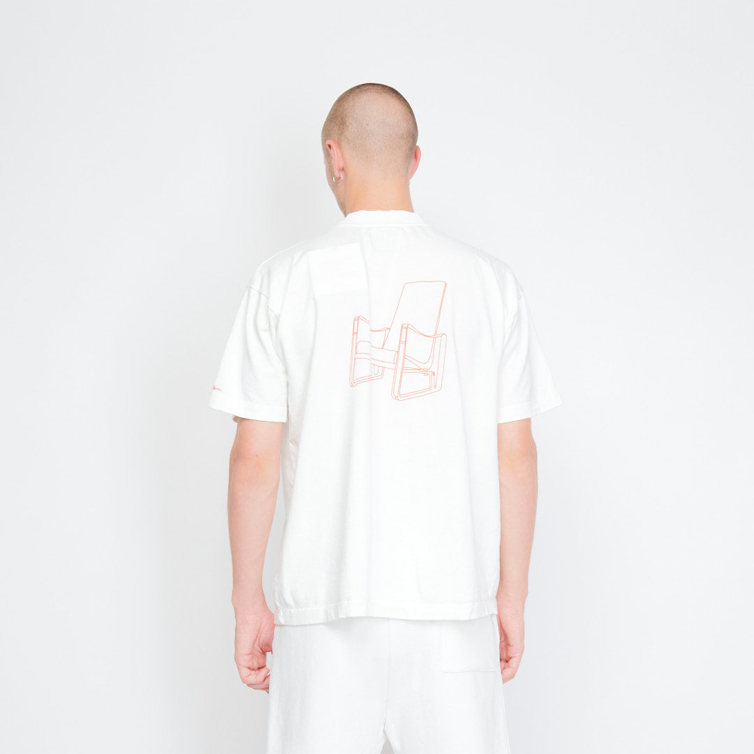 Verlan T-Shirt - Mid-Century Print (Ecru/Lobster Bisk)