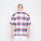 Yardsale - Shadow Plaid Tee (White/red)