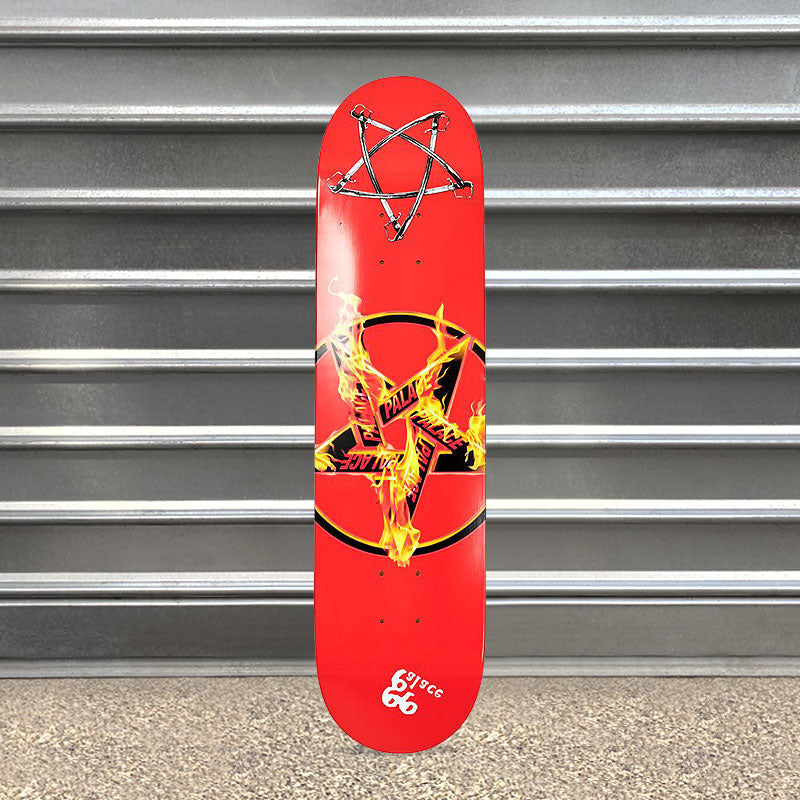 Palace Skateboards Pentagram Red Deck 7.75