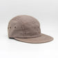 Pop Trading Company Logo 5 Panel Hat Brown/White Gingham