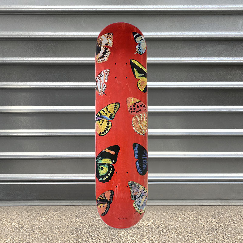 Quasi Skateboards Butterfly Red Stain Deck 8